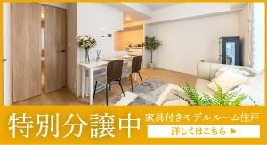 家具付きモデルルーム住戸 特別分譲中！